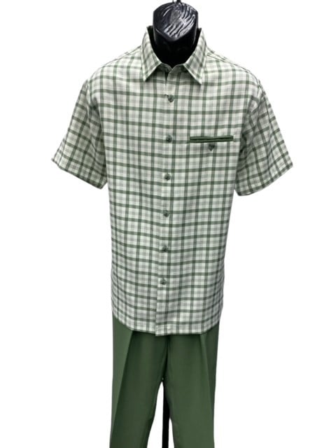 Dreams by Zacchi Men's 2 Piece Walking Suit - Plaid