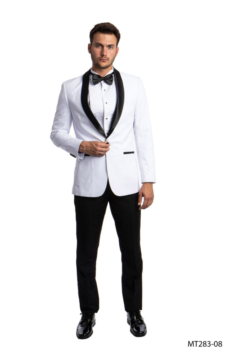 Azzuro Men's 2 Piece Tuxedo - Satin Lapels