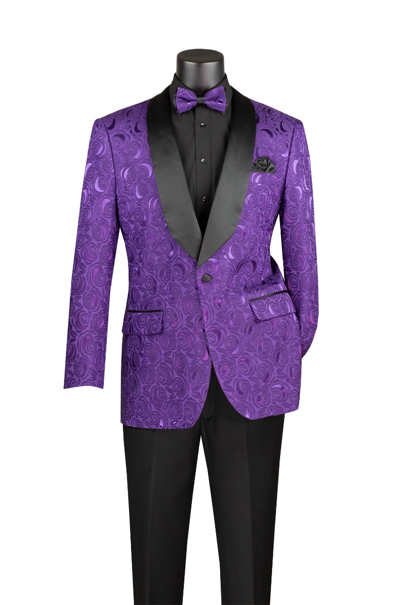 CCO Men's Outlet 1 Button Sport Coat - Floral Pattern