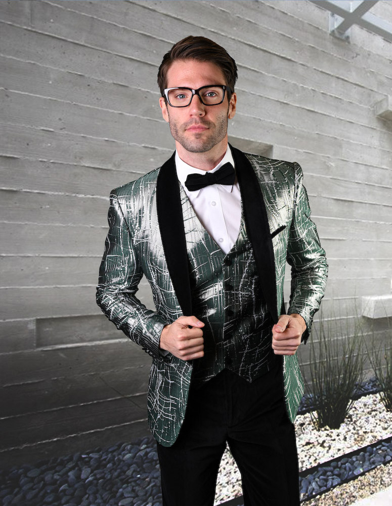Statement Men's Fashion 3 Piece Suit - Velvet Pants