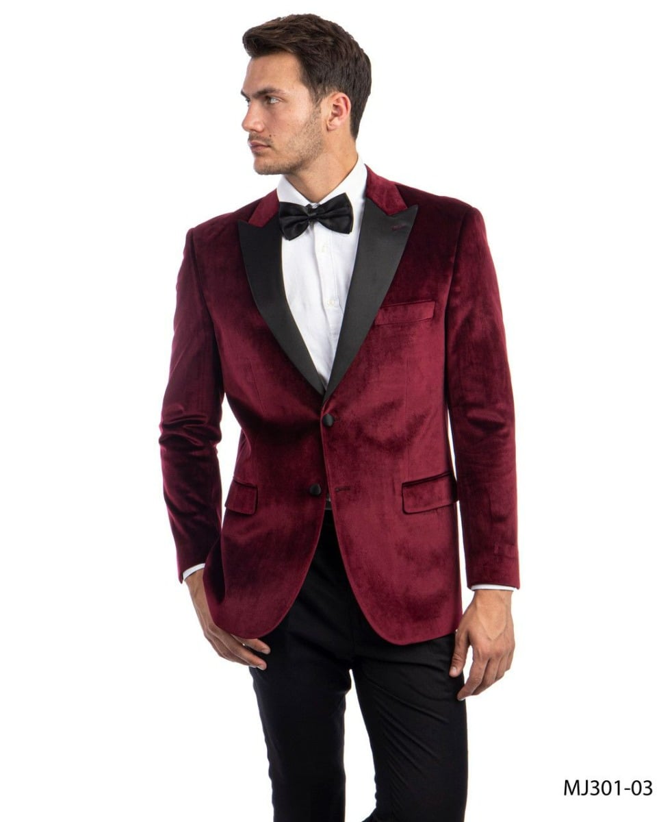 CCO Men's Outlet Slim Fit Fashion Sport Coat - Fashion Velvet