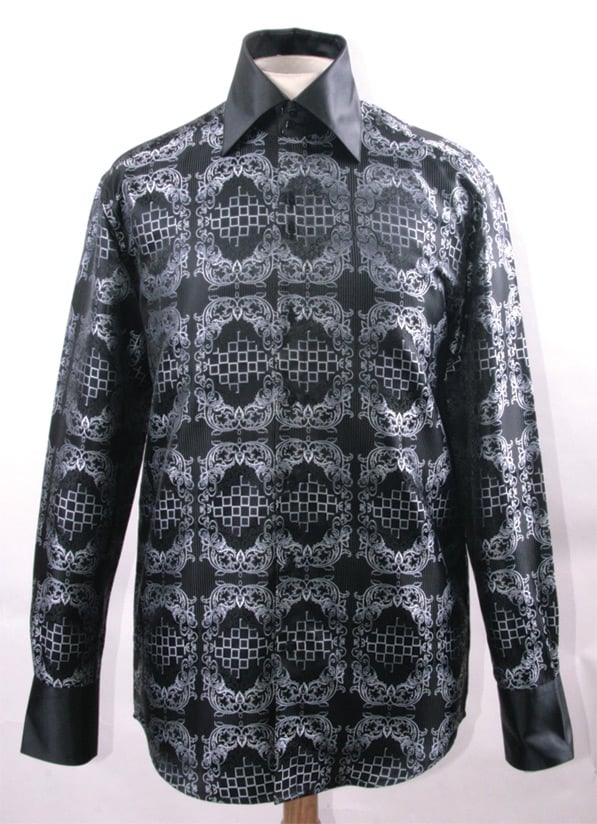 Daniel Ellissa Men's Fashion Dress Shirt - Dark and Complex