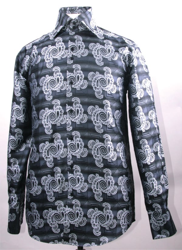 Daniel Ellissa Men's Fashion Dress Shirt - Exotic Swirl