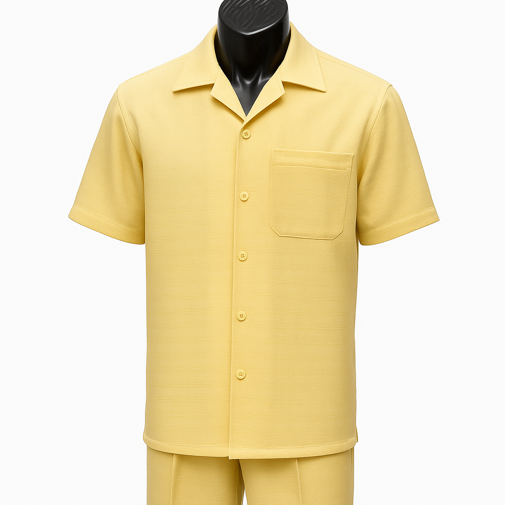 Dreams by Zacchi Men's 2 Piece Walking Suit - Detailed Pic Stitching