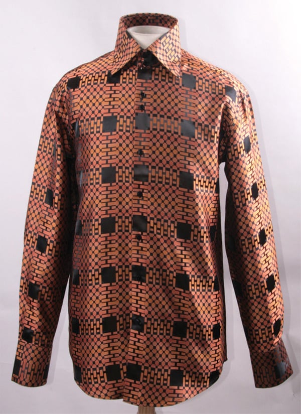 Daniel Ellissa Men's Fashion Dress Shirt - Unique Windowpane