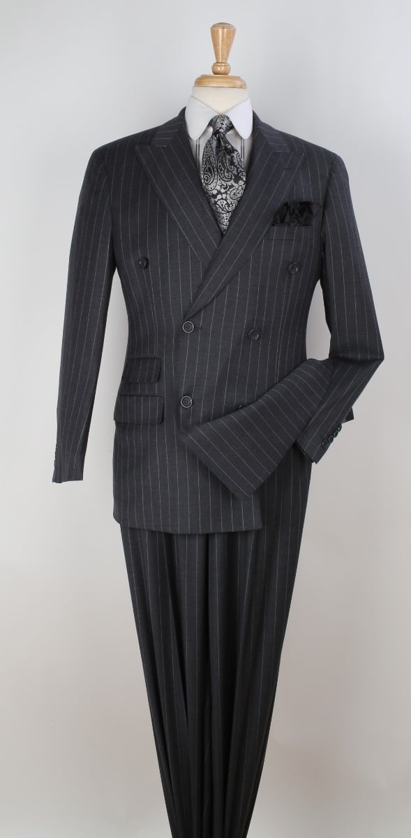 Apollo King Men's 3 Piece 100% Wool Suit - Designer Fashion