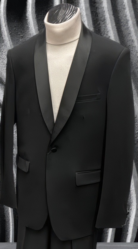 CCO Men's Outlet Fashion Dinner Jacket - Bold Satin Lapel