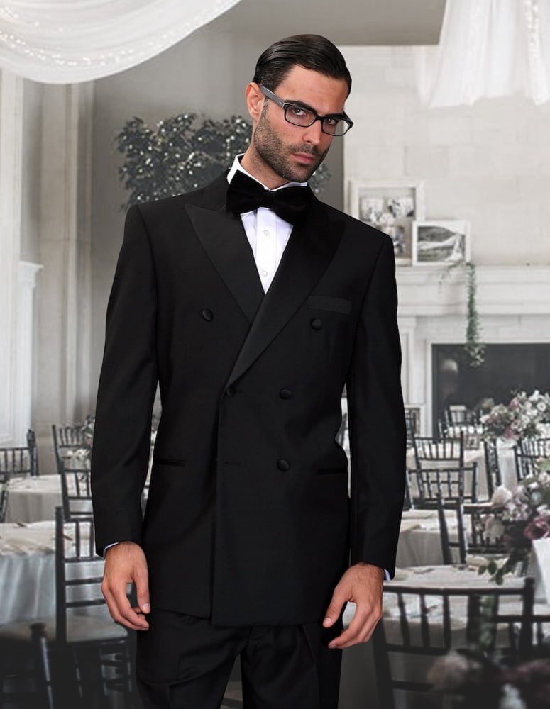 Statement Men's Modern Fit Tuxedo - Deep Peak Lapel
