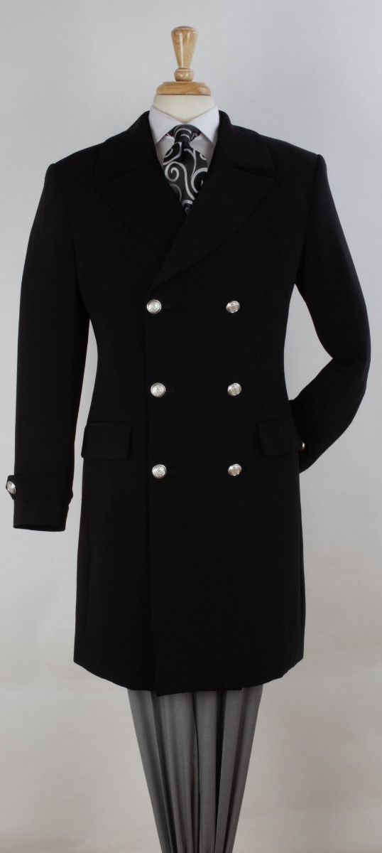 John Knight Men's Outlet 3/4 Length Top Coat - Double Breasted
