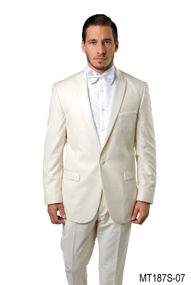 Bryan Michaels Men's Classic Fashion Dinner Jacket - Solid Tone