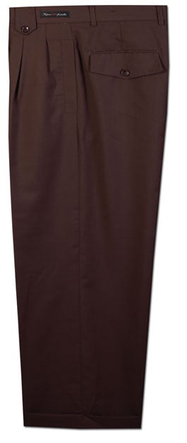 Daniel Ellissa Men's Wide Leg Pants - Boxed Pleated