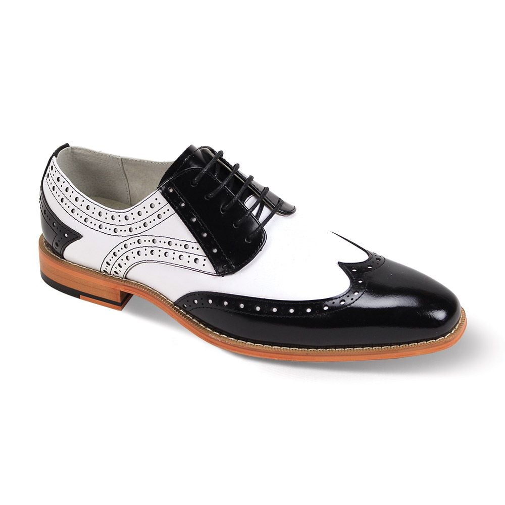Giovanni Men's Leather Dress Shoe - Wingtip Style