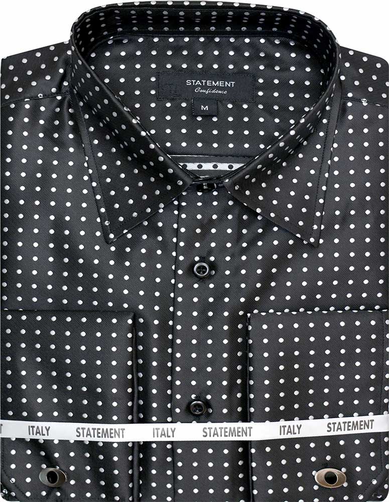 Statement Men's Long Sleeve Woven Shirt - Varied Designs