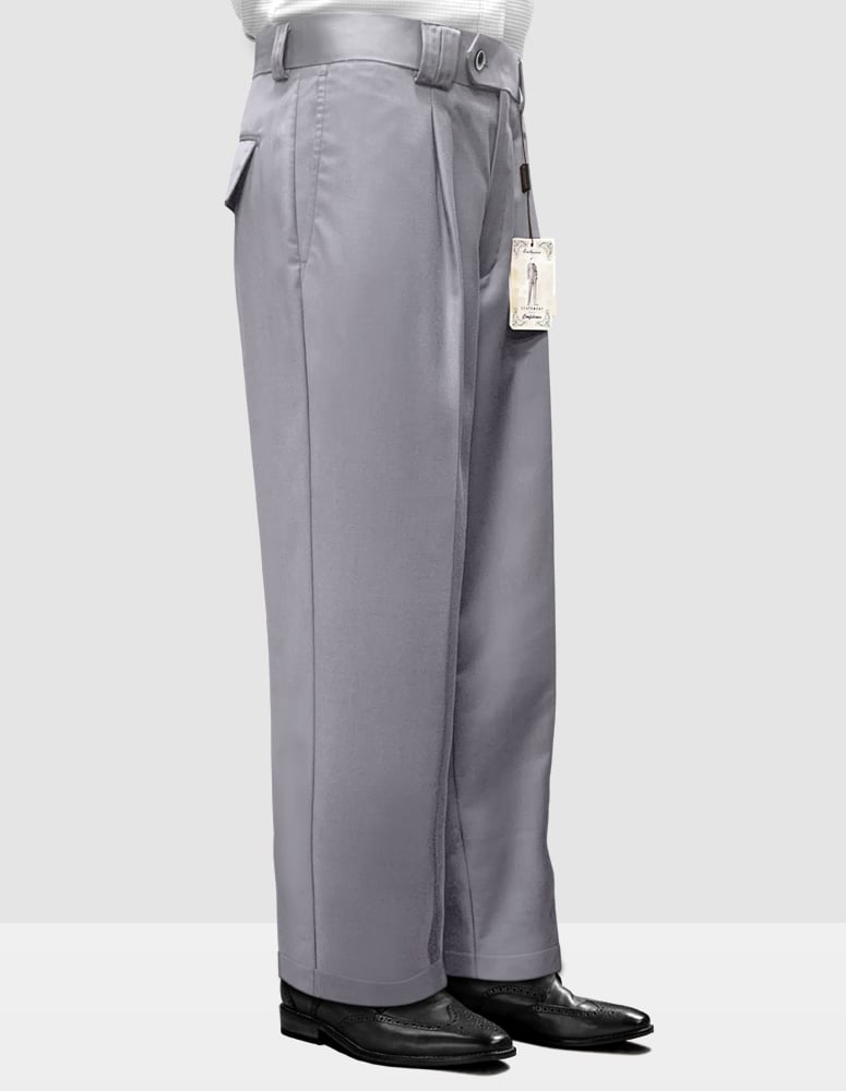 Statement Men's 100% Wool Pant - Pleated Wide Leg