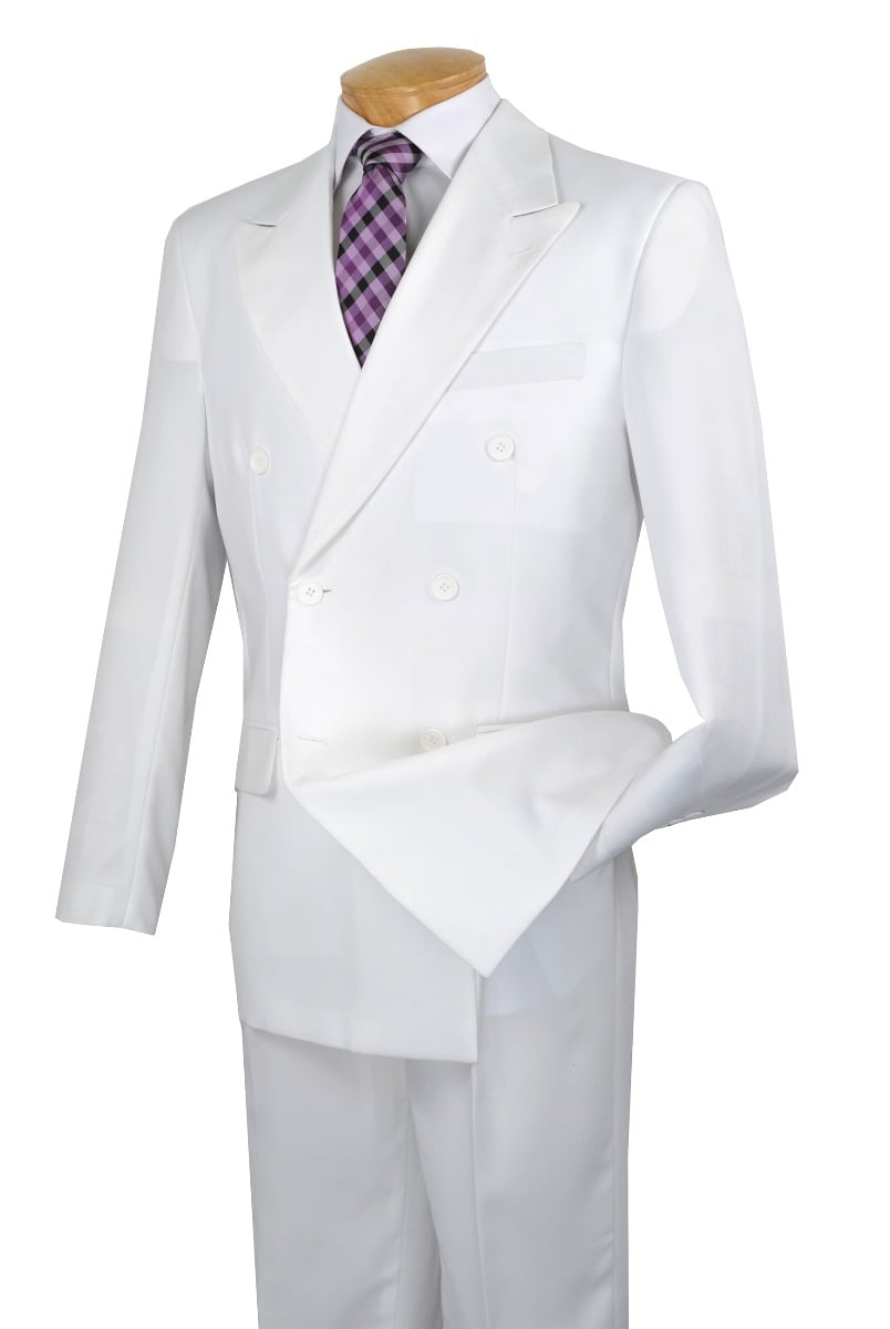 Vinci Men's 2 Piece Executive Suit - Stylish Double Breasted