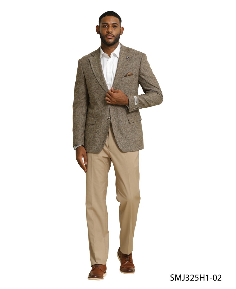 CCO Men's Outlet Hybrid Fit Sport Coat - Tweed