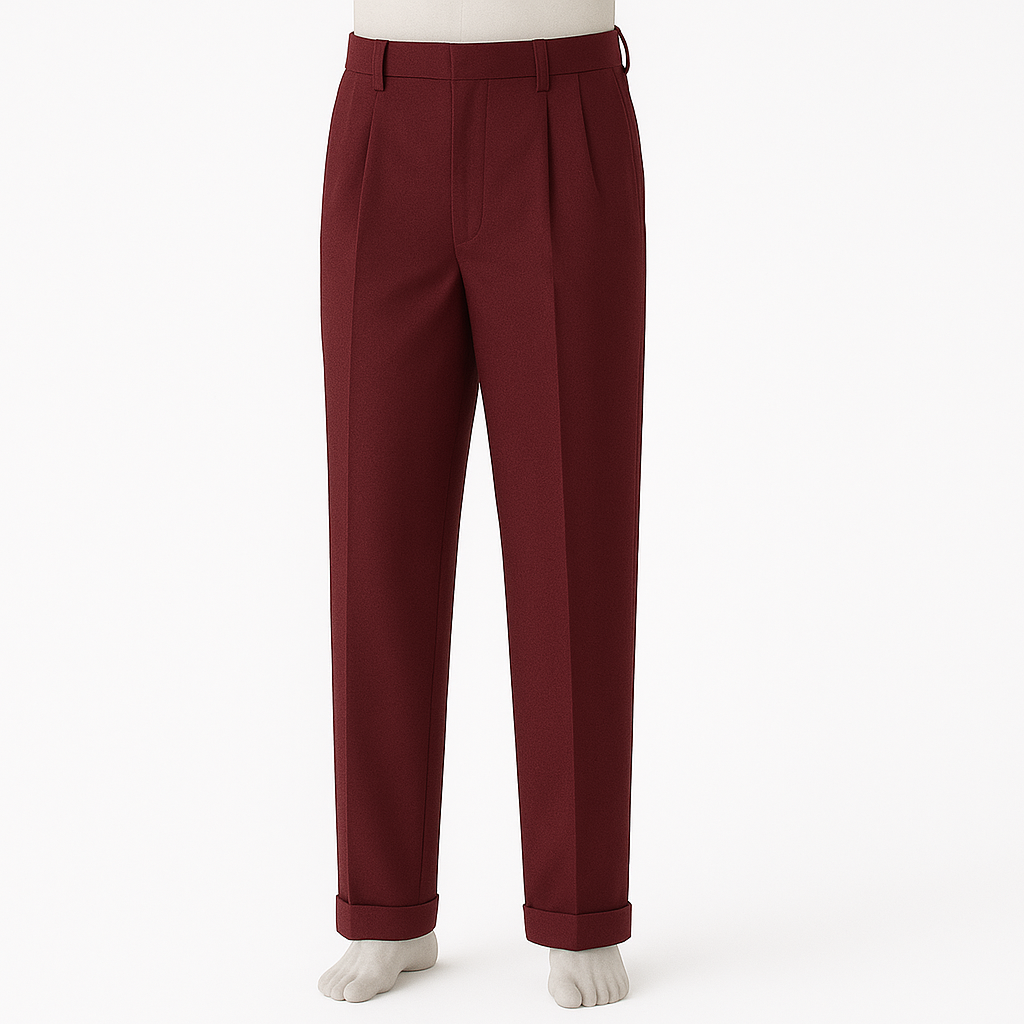 Zacchi Men's Pleated Pants - Classic Style