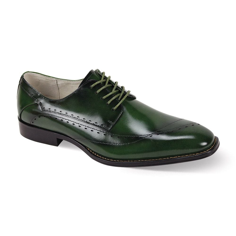 Giovanni Men's Leather Dress Shoe - Sleek Perforations