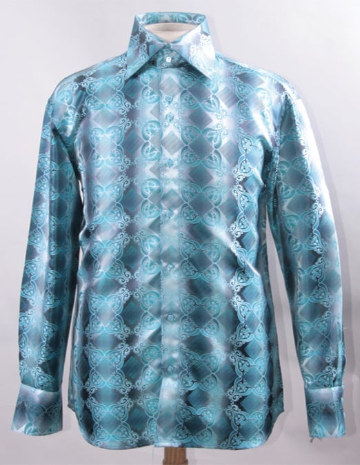 Daniel Ellissa Men's Fashion Dress Shirt - Vibrant Abstract
