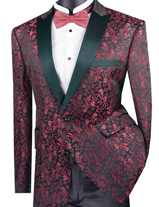 CCO Men's Outlet 2 Button Sport Coat - Luxurious Jacquard