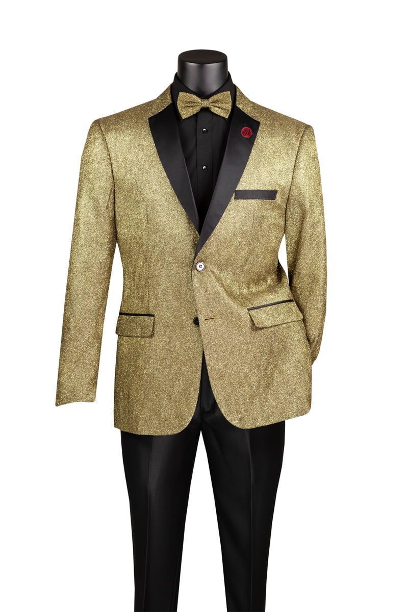 Vinci Men's 2 Button Sport Coat - Sequin Design